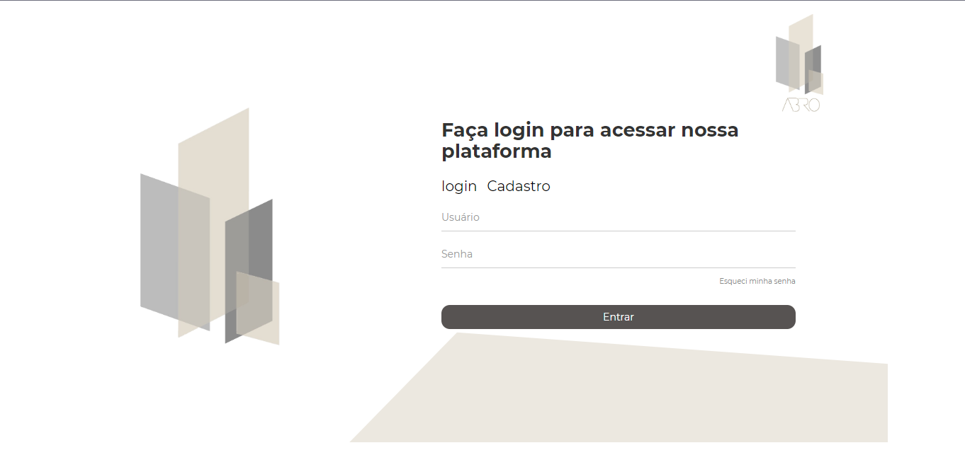 Login Abro Painel Adm