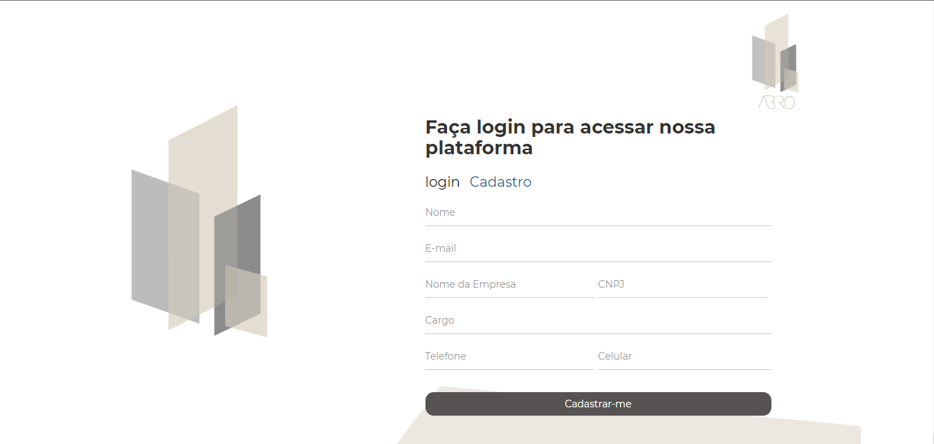 Cadastro Abro Painel Adm