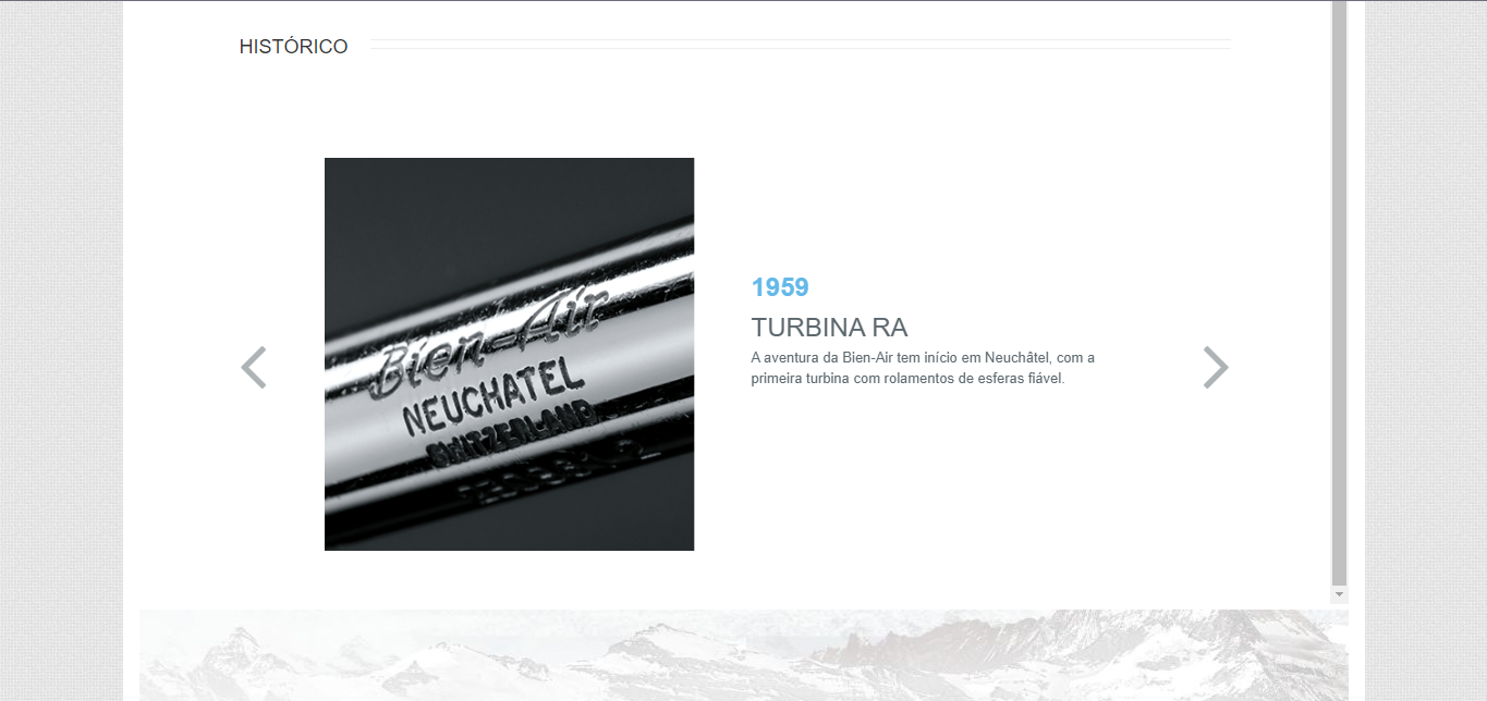 Página Sobre Histórico