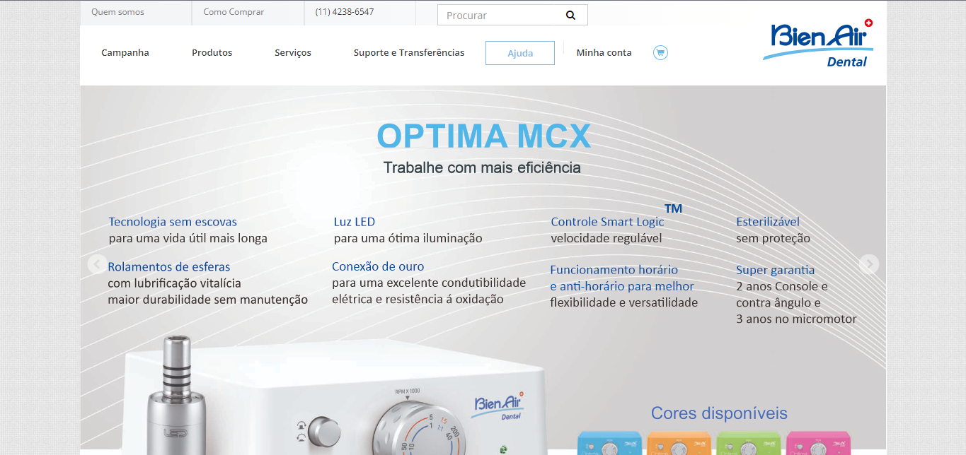 Página Bienair Dental