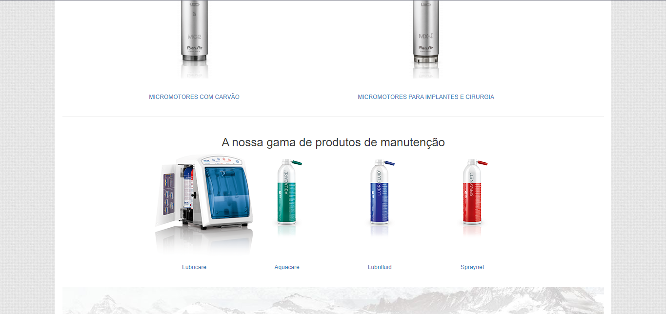 Página manutenção