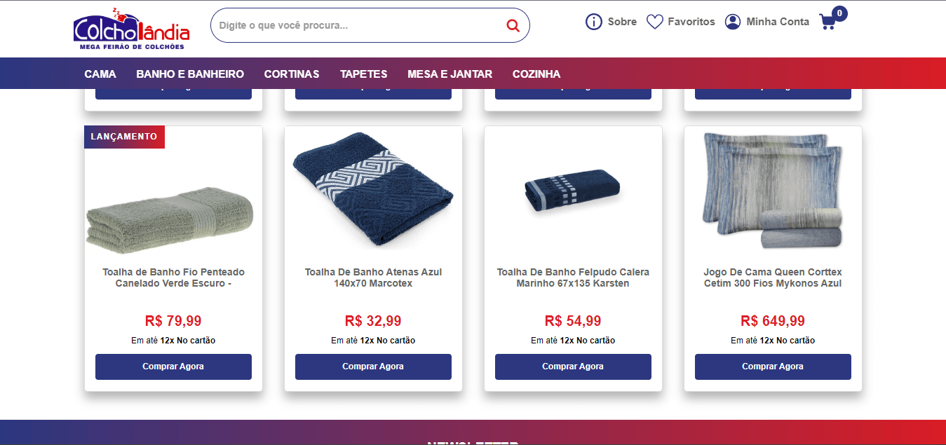 Disposição Produtos