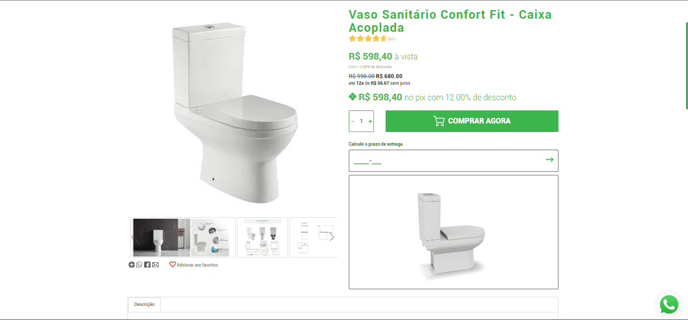 Página Produto